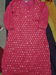 pink colour kurti , comfortable to  daily wear , f