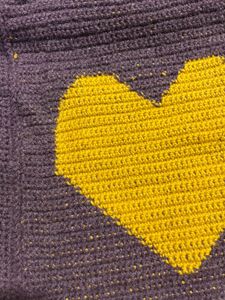 Crochet Heart Tote Bag 🧶