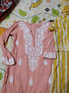 Chikankari Kurtis - Set of Two