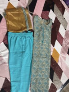Kurta Pant &amp; Dupatta Set Of 3