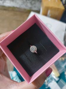 GIVA Silver Zircon Sunshine Halo Ring