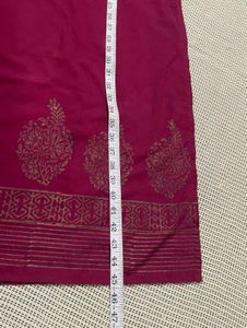 Maroon &amp; Gold Accented Kurti