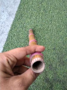 Bamboo Flute with Pink Ribbon