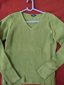 Olive Woolen Top