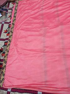 Gorgeous Pink Designer Saree with Blouse