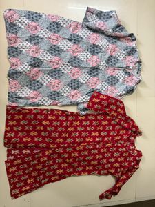 Comfy Ikat Kurta Set Combo Of 2