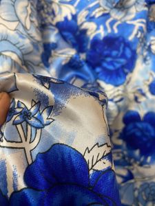 Blue Floral Print Nightgown