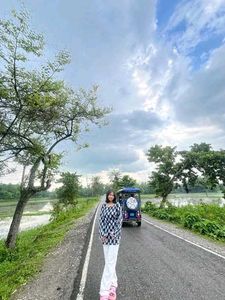 Short Kurti With White Pant