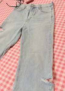 Ripped Light Wash Jeans