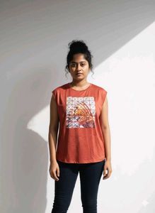 Printed Blue T-Shirt