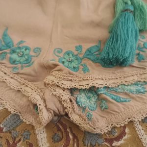 Embroidered Boho Shorts