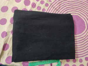 Jet Black Cotton Jeans For Girls