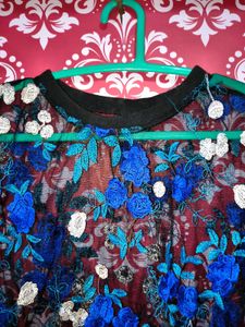 Floral Embroidered Top