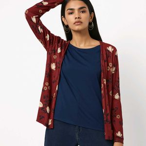 Floral COAT With TOP
