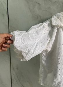 Eyelet Crop Top