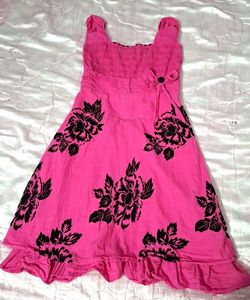 Pink Floral Dress