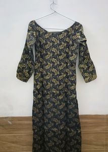Black Banarsi Kurta