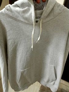 STRIP TEE Grey Hoodie