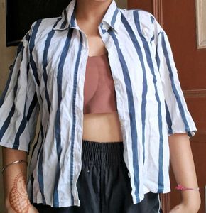 Business Work Crop Tshirt Short Women