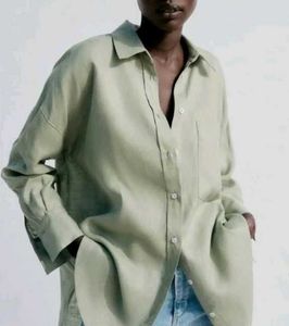 Zara Green Oversized Shirt