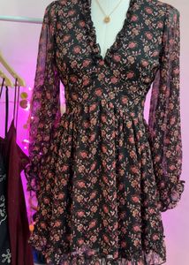Floral Print Mini Dress