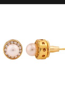 Faux Pearl Stud Earrings