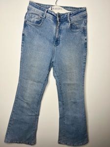 Women High Waist Flared Jeans