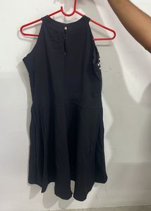 Little Black Dress with Pearl Detail