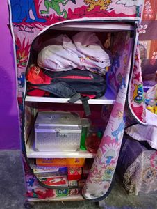 Kids&#39; Cartoon Wardrobe 4 Compartments