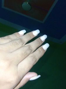 White Press-On Nails