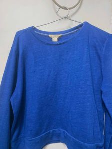 Blue Long Sleeve Top