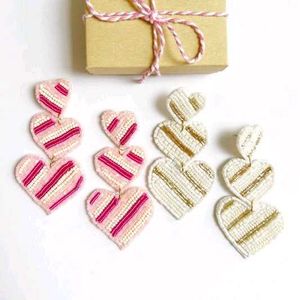 Heart Drop Earrings🤍💝