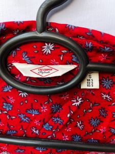 Lee Cooper shirt – cherry red, floral &amp; comfy!