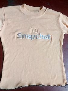 Vintage Snapchat Ribbed Top