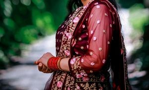 Elegant Embroidered Indian Outfit
