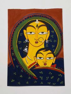 Madhubani Painting - Mother and Child