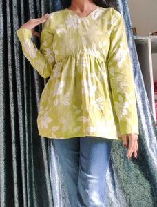 Floral Print Tunic Top