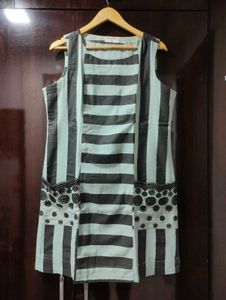 Bombay Paisley Chic Striped Sleeveless Dress