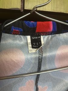 Heart Print Bootcut Pant