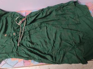 Green Printed Kurta