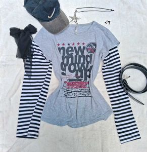 y2k/Gothic grunge Printerest outfit tee