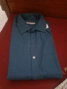 Men's Blue Checked Shirt