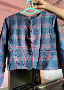 Vintage Plaid Blazer