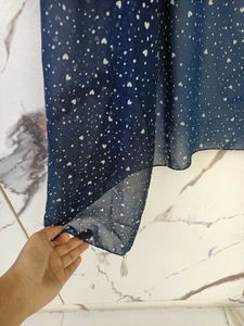 Navy Blue Star Print Shrug