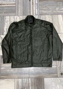 D&amp;G Olive Green Leather Jacket