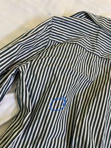 Green Striped Button-Down Shirt Bust 32-34