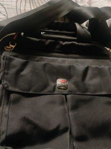 Black Crossbody Laptop Bag