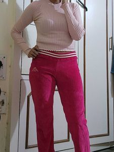 Kappa Pink Luxe Velvet  Jogging Pant