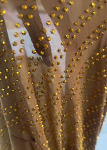 Sparkling sequin and Gold Maxi Dress