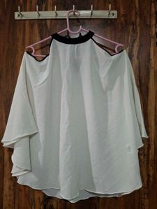 Chic White Cold Shoulder Top